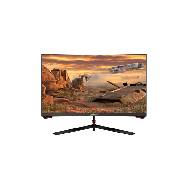 DHI-LM24-E230C-A5-V2: DAHUA MONITOR GAMING 23.6″, PANEL VA CURVO, FULL HD 1920X1080, 165HZ, 5MS, 250CD/M2, HDMI X2, DP 1.2, AUDI