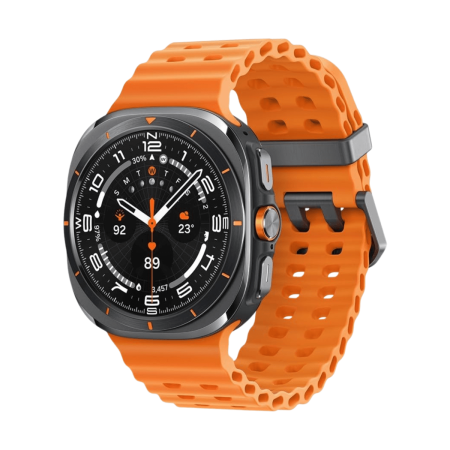Samsung Galaxy Watch Ultra 2025 47mm LTE Gris (Titanium Gray) y Correa Marine Band Naranja L705