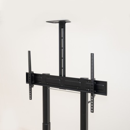 TooQ “AQUILES” Soporte de Suelo con Ruedas con Regulación de Altura para Pantallas 60″-100″, Negro