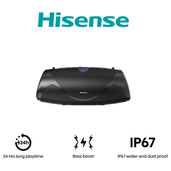Hisense 20019369 altavoz portátil o de fiesta Altavoz portátil estéreo Negro 140 W