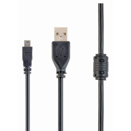 Gembird 1.8m USB 2.0 A/mini-USB cable USB 1,8 m USB A Mini-USB B Negro