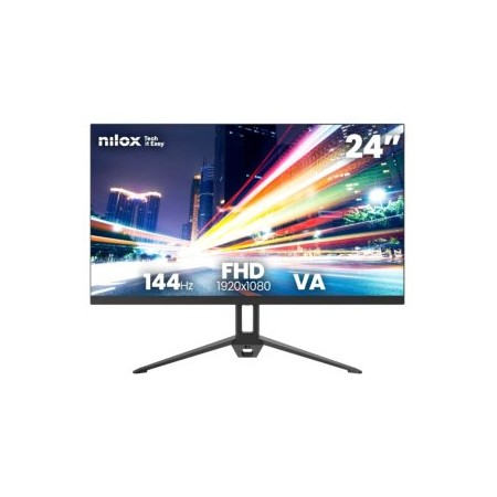 MONITOR 24″ HDMI VGA NILOX NXM24FHD14411 VA FHD 144Hz 5ms NEGRO
