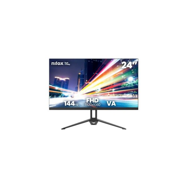 MONITOR 24″ HDMI VGA NILOX NXM24FHD14411 VA FHD 144Hz 5ms NEGRO