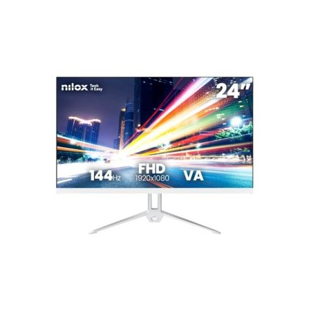 MONITOR 24″ HDMI VGA NILOX NXM24FHD14411W VA FHD 144Hz 5ms BLANCO
