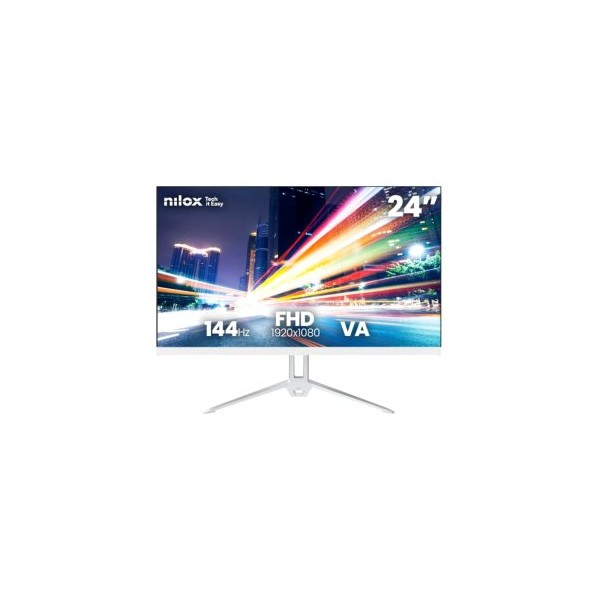 MONITOR 24″ HDMI VGA NILOX NXM24FHD14411W VA FHD 144Hz 5ms BLANCO