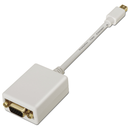 AISENS A125-0136 adaptador de cable de vídeo 0,15 m Mini DisplayPort VGA Blanco