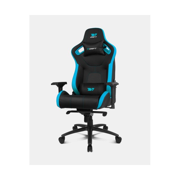 DRIFT DR600BL silla para videojuegos Butaca para jugar Asiento acolchado Negro, Azul