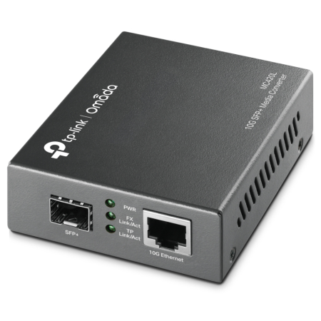 TP-Link Omada MC420L convertidor de medio 10000 Mbit/s Multimodo, Monomodo Negro