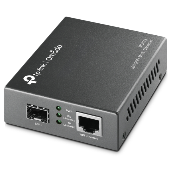 TP-Link Omada MC420L convertidor de medio 10000 Mbit/s Multimodo, Monomodo Negro