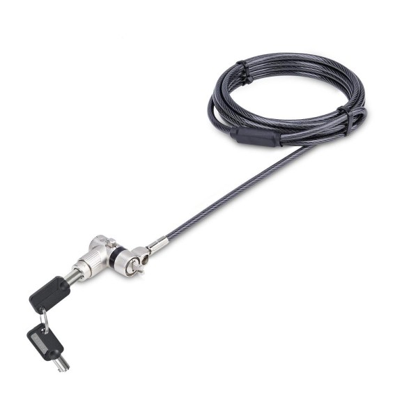 Cable seguridad startech 3 en 1 para portatil 1.8m