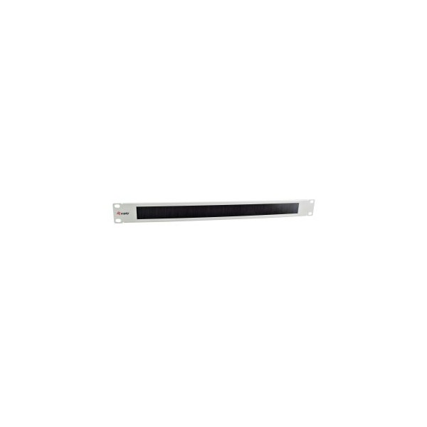 PANEL PASACABLES ARMARIO RACK 19″ EQUIP 327411 CON CEPILLO 1U COLOR GRIS CLARO