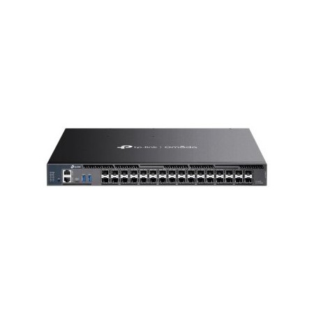 SWITCH GESTIONABLE L3 TP-LINK OMADA SX6632YF 32P 26x10GB SFP+ 6x25GB SFP28 APP METALICO RACK NEGRO