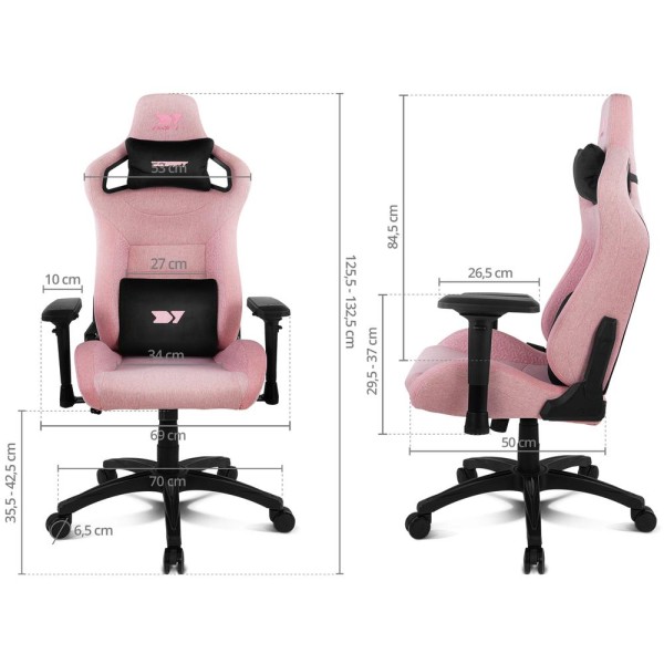 Silla gaming drift dr220 rosa