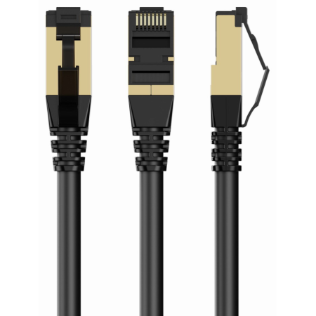 Gembird PP8-LSZHCU-BK-1M cable de red Negro Cat8 S/FTP (S-STP)
