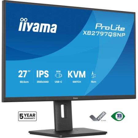 MONITOR IIYAMA 27″ IPS, 4-SIDE SLIM BEZEL 2560X1440 75HZ