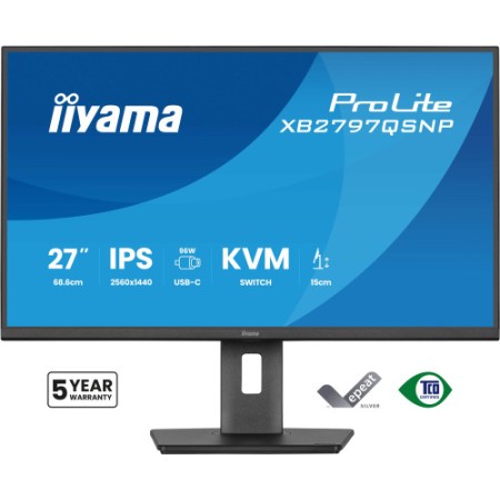 MONITOR IIYAMA 27″ IPS, 4-SIDE SLIM BEZEL 2560X1440 75HZ