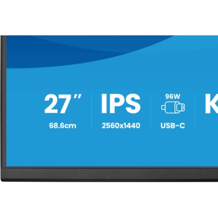 MONITOR IIYAMA 27″ IPS, 4-SIDE SLIM BEZEL 2560X1440 75HZ
