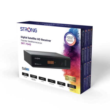 Strong SRT 7040 Cable, Satélite Negro