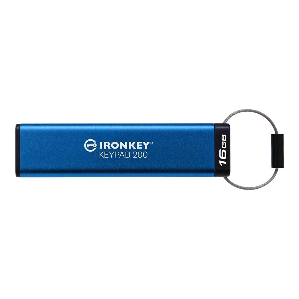 Memoria usb 3.2 kingston 16gb ironkey keypad 200