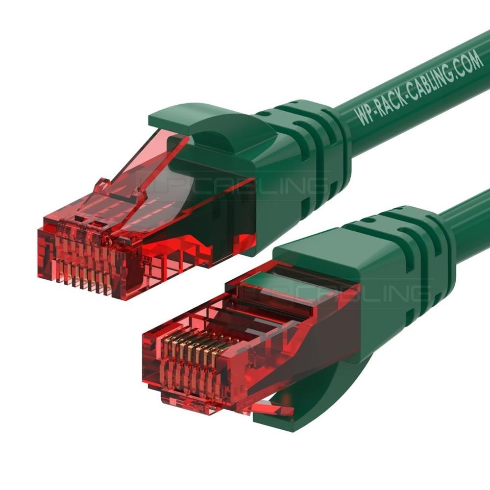 Cable de red wp latiguillo rj45 u - utp cat.6 0.2m verde