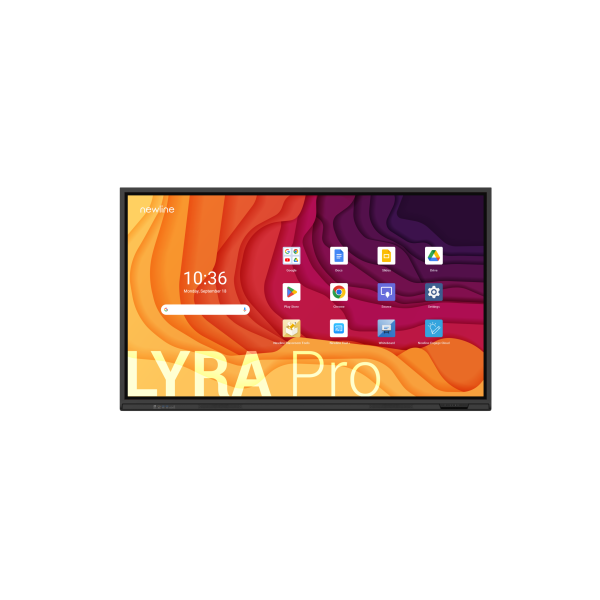 NEWLINE MONITOR INTERNATIVO LYRA PRO (TT-6523QA) 65″,ANDROID 13, GOOGLE EDLA, MULTI USUARIO, ALTAVOCES 2X20W, WIFI 6 + BL, USB-C
