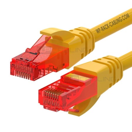 Cable de red wp latiguillo rj45 u - utp cat.6 2m amarillo
