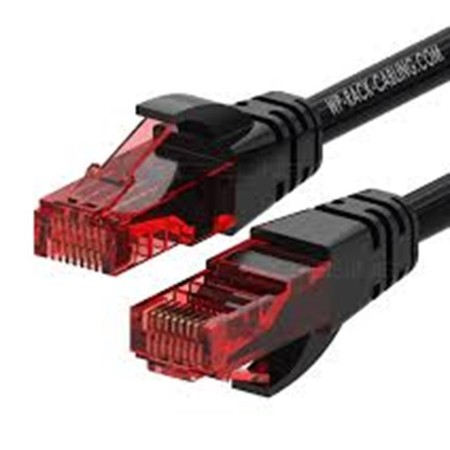 Cable de red wp latiguillo rj45 u - utp cat.6 3m negro