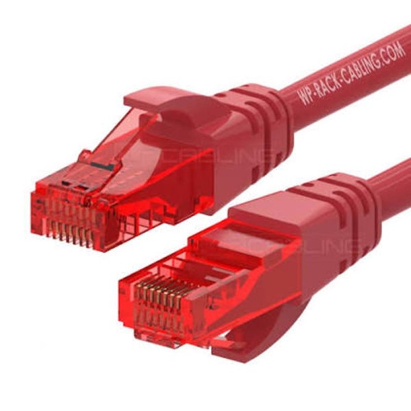 Cable de red wp latiguillo rj45 u - utp cat.6 5m rojo