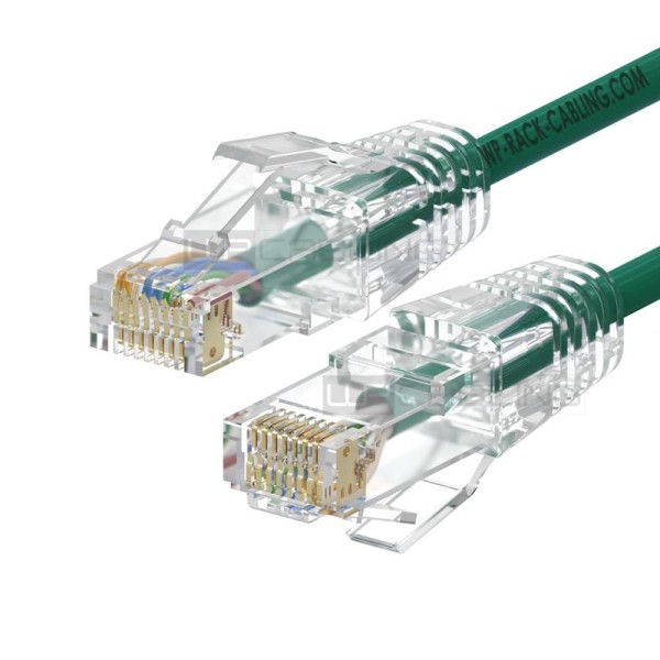 Cable de red slim wp latiguillo rj45 u - utp cat.6a 1m verde
