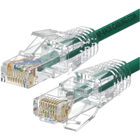 Cable de red slim wp latiguillo rj45 u - utp cat.6a 3m verde