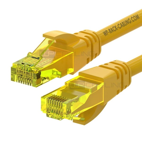 Cable de red wp latiguillo rj45 u - utp cat.6a 1m amarillo