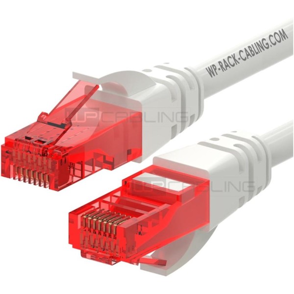 Cable de red wp latiguillo rj45 u - utp cat.6 3m blanco