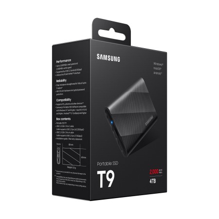 EXTERNAL PSSD T9 BLACK 4TB