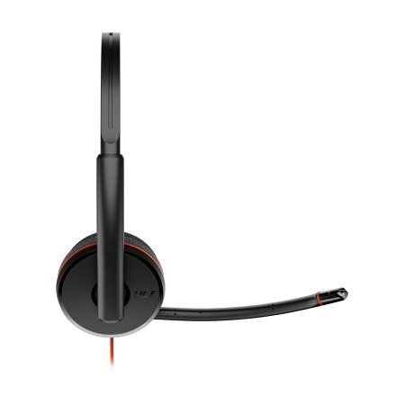 Auriculares Poly Blackwire 3220 + Adaptador USB-C/A/ con Micrófono/ Bulk/ Negros