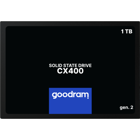Goodram CX400 gen.2, 1 TB, 2.5″, 550 MB/s, 6 Gbit/s