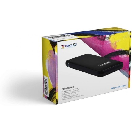 Caja Externa para Disco Duro de 2.5" TooQ TQE-2528B/ USB 3.1/ Sin tornillos