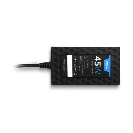 Cargador de Portátil nox 45W/ 45W/ Automático/ 9 Conectores/ Voltaje 9-20V