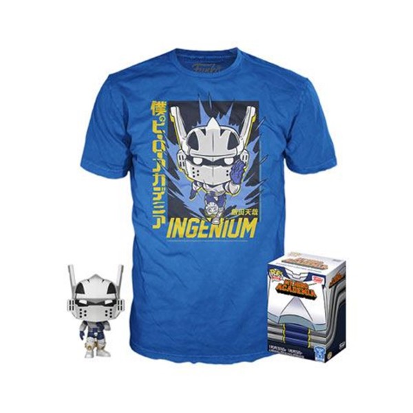 Pop & tee my hero academia tenya iida ingenium (full mech suit) funko  camiseta talla l