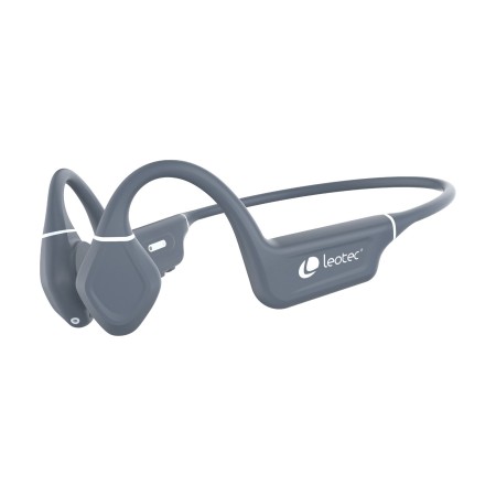 Auriculares Inalámbricos Deportivos de Conducción Ósea Leotec Osea Kuri/ con Micrófono/ Bluetooth/ Grises
