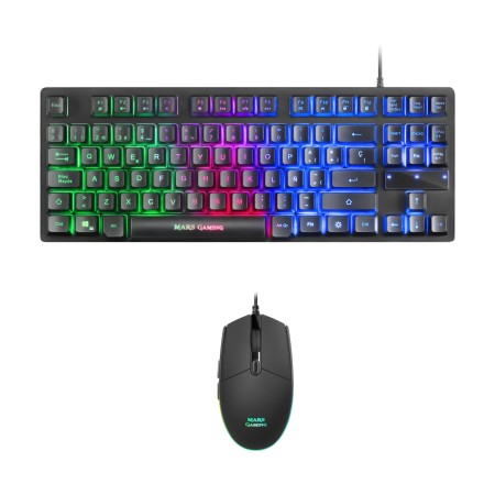 Pack Gaming Mars Gaming MCPTKLES/ Teclado + Ratón Óptico