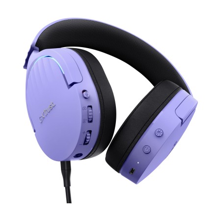 Auriculares Gaming Inalámbricos con Micrófono Trust Gaming GXT 491 Fayzo/ Bluetooth/ Jack 3.5/ Morados
