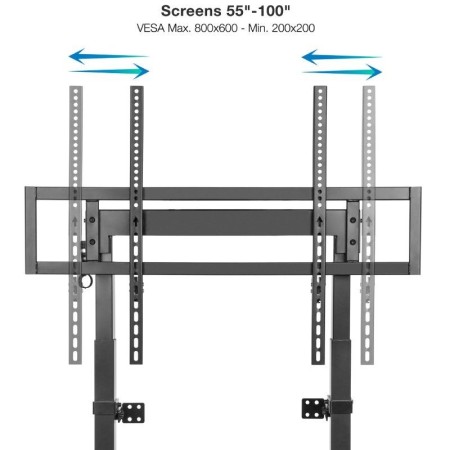 Soporte de Pared Fijo/ Suelo TooQ HIPERIÓN FS2280M-B para TV de 55-100"/ hasta 120kg