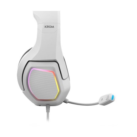 Auriculares Gaming con Micrófono Krom Kopa 7.1/ USB 2.0/ Blancos