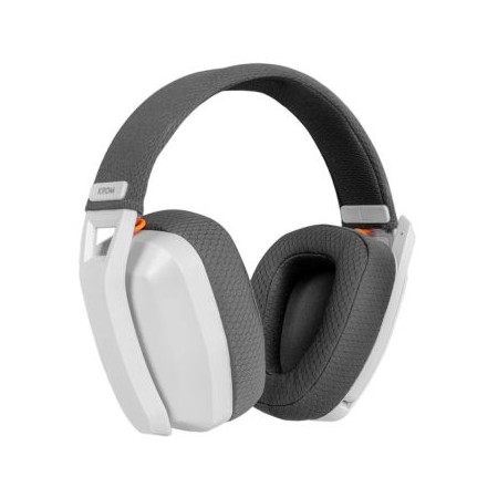 Auriculares Gaming Inalámbricos con Micrófono Krom Kanji/ Bluetooth/ USB 2.0/ Blancos