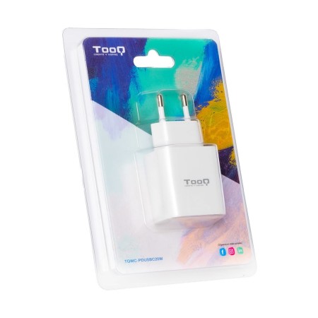 Cargador de Pared TooQ TQWC-PDUSBC20W/ 1xUSB Tipo-C/ 20W