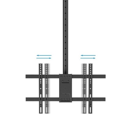 Soporte de Techo Giratorio/ Inclinable/ Nivelable TooQ LPCE1186TSLI-XL-B para TV de 43-86"/ hasta 60kg