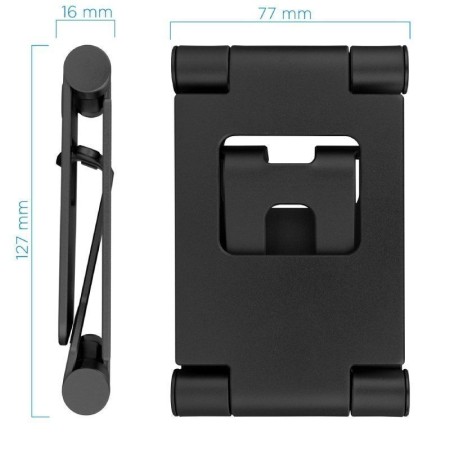 Soporte para Smartphone/Tablet TooQ PH-KEOPS-NOCHE/ Negro