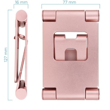 Soporte para Smartphone/Tablet TooQ PH-KEOPS-OCASO/ Rosa