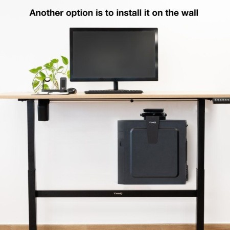 Soporte Bajo Mesa/de Pared TooQ TQMUD01 para PC/ hasta 10kg