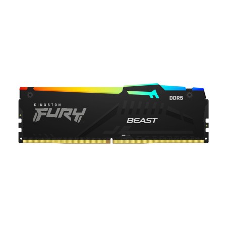 Memoria RAM Kingston FURY Beast RGB 16GB/ DDR5/ 6000MHz/ 1.35V/ CL36/ DIMM